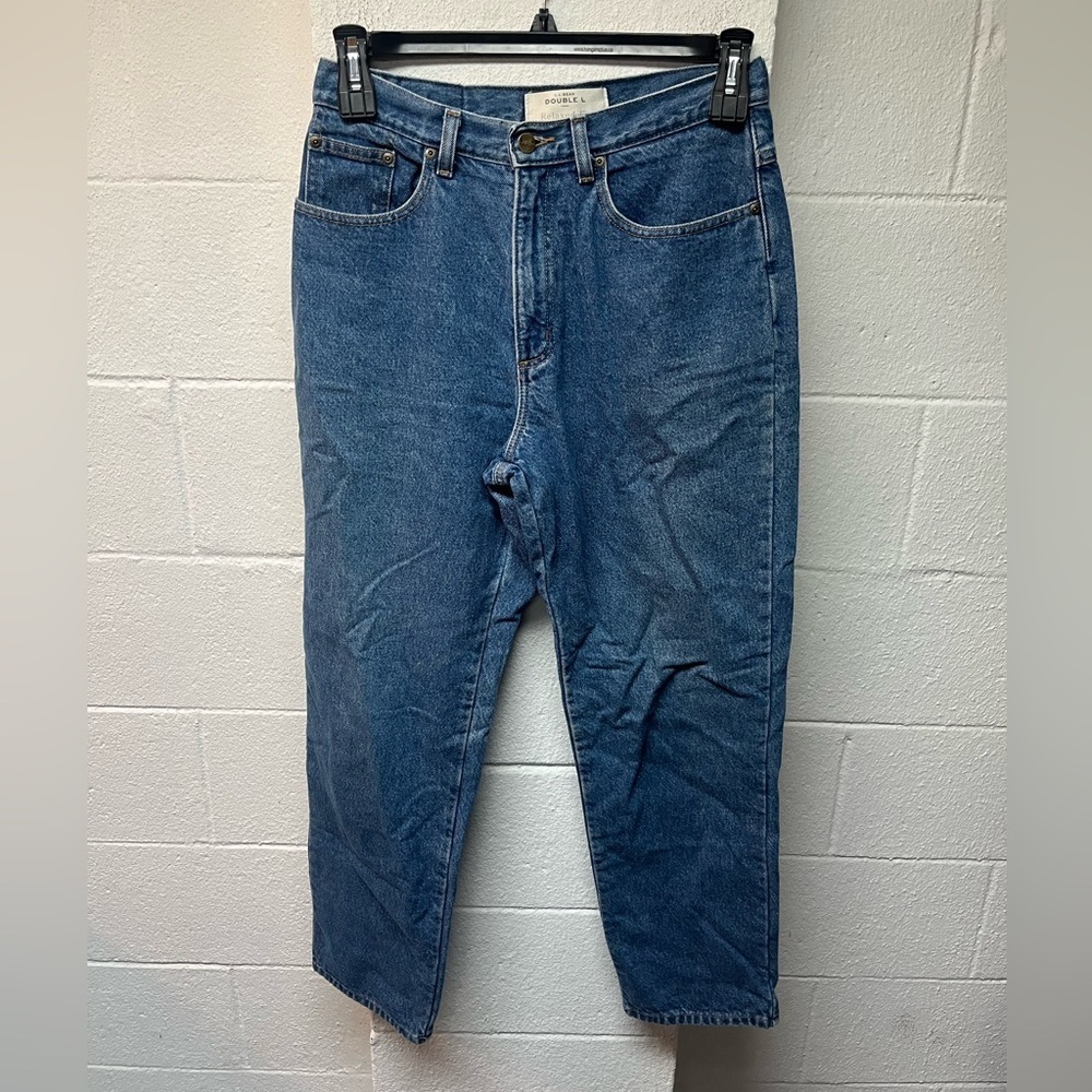 L.L. Bean Women's Straight Blue Jeans. Lined size 10